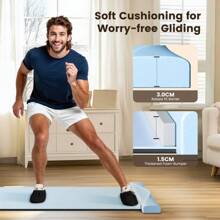 FEIE.RDUN Foldable Slide Board For Home Workout,Full-Body Core Training,Balance & Flexibility,Low-Impact Exercise Equipment For Skating, Yoga & Cardio,Portable & Easy To Store - Pink - View 6