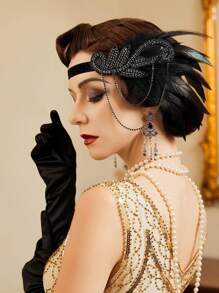 1920s Musical Note Headband, Women Party Festival Costume Accessory Set Prom - Multicolor - View 5