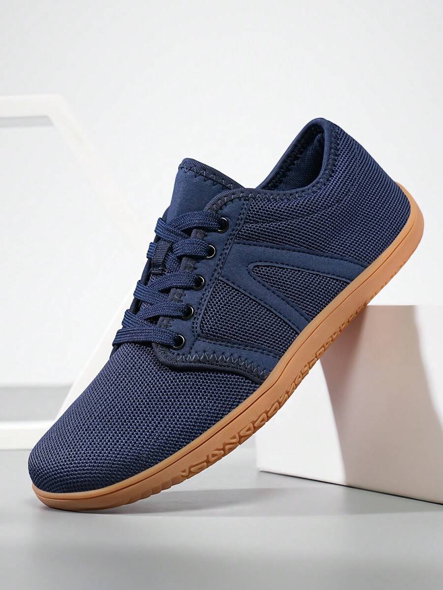 Giày chạy bộ chống trượt, giày chạy bộ thông thường mũi to, giày thể thao đơn giản cho nam, giày đi bộ rộng rãi, thoáng khí ngoài trời - Xem 1