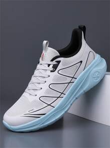 New Breathable Running Shoes, Non-Slip Casual Sports Sneakers, Lightweight Men's Shoes Providing More Comfortable Wearing Experience, Suitable For Any Occasion