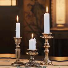 1pc Candle Holders Decor For Table Resin Christmas Tree Decorations New Year Gift Home Decor Center Of Wedding Tables Stick Stand Ornaments Candlestick (Green Christmas Tree Candle Holder )