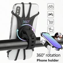 1 个通用 360° 旋转自行车手机支架，易卡式 ABS 支架，车顶安装，兼容自行车和摩托车，安全且免工具安装 - 彩色 - 查看 2