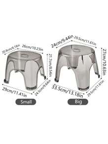 1 件装简易防滑塑料凳子适用于家庭浴室，创意脚凳适用于儿童和成人换鞋旅行收纳架