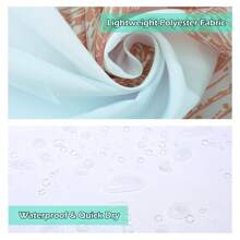 72" Original Design Light Blue Woodgrain Daisy Farmhouse Waterproof Shower Curtain With 12 Hooks Room Decor Bathroom Accessories Back To School
