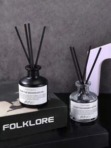 5pcs (1 Bottle Of Diffuser + 4 Volatile Sticks) Fireless Aromatherapy, Bedroom Decor, Indoor, Long-Lasting Fragrance, Essential Oils, Florals, Bedroom, Bathroom, Air Freshener, Fragrance Essential Oil Diffuser, Aromatherapy Set