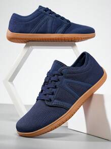 Giày chạy bộ chống trượt, giày chạy bộ thông thường mũi to, giày thể thao đơn giản cho nam, giày đi bộ rộng rãi, thoáng khí ngoài trời - Xem 3