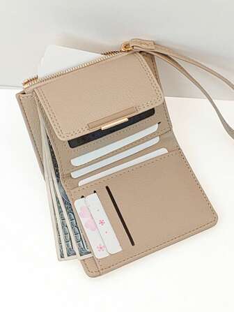 MINGYOU Fashionable Stylish Cute Soft Short Zipper Coin Purse Wallet Wristlet For Women Wallet Mini Wallet Small Wallet