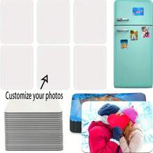 6 件个性化冰箱贴纸，合成树脂，适用于冰箱、微波炉、墙壁和门上的家居装饰、热转印、厨房