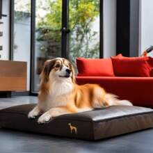 1pc Dog Leather Bed Mat, Filled With Polyester, No Assembly Required, Suitable For Multiple Dog Breeds, Also For Cats, Easy To Clean, Suitable For All Seasons
