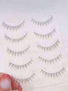 10pcs Cute Cartoon Chic Transparent Style Lower Eyelashes For Photogenic Look - Natural Lashes - View 4