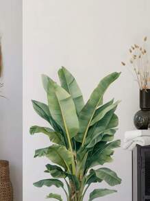 Pegatinas de pared de grandes hojas de palma, pegatinas de pared de hojas de Monstera y plantas tropicales para la sala de estar, murales de arte de plantas verdes, papel pintado vinílico para dormitorio, sala de estar, regalos, cumpleaños, graduación, decoración de habitaciones, decoración del hogar, decoración de paredes, decoración de baño, decoración de dormitorio, decoración de la habitación, decoración de la sala de estar, decoración de la casa, decoración del hogar, arte de pared de la sala de estar, papel tapiz