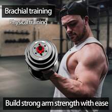 25kg/20kg/15kg/10kg Dumbbell Set, Barbell Weight Training Equipment For Men, Adjustable Weight, Specialized Arm Muscle Dumbbell Set For Home Gym Indoor/Outdoor Use