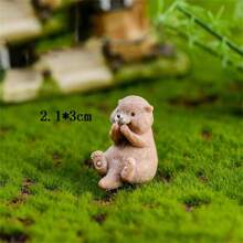 4pcs/8pcs Cute Animal Otter Miniature Landscape Decor Accessories - Multicolor - View 4