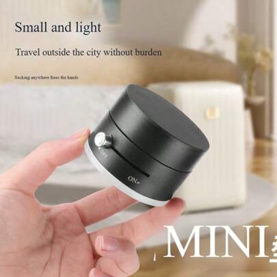 4-In-1 Powerful Vacuum Suction Cup Magnetic Phone Holder, Foldable Telescopic Double-Sided Suction, Compact & Portable Minimalist Design, Multi-Functional For Kitchen, Bathroom, Bedroom, Desk, Car, Includes Accessories (Magnetic Plate*1, Hex Wrench*1, PC Mirror Sticker*1)