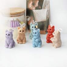 3D Mini Kitten Silicone Candle Mold Cute Standing And Sitting Cat Aromatherapy Handmade Beeswax Mould Animal Themed Polymer Clay Soap Craft DIY Tool For Home Decoration Art Supplies Unique Gifts