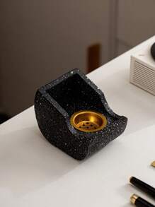 1 Peça Queimador de Incenso Esférico de Resina Manual, Preto, Chocolate, Cor de Café, Estilo Minimalista Moderno, Oriente Médio, Suporte de Incenso Árabe, Decoração Doméstica para Quarto, Sala de Estar, Escritório, Hotel, Festival