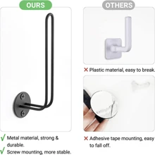 1/2/3/6pcs Random Color Metal L-Shaped Baseball Cap Rack Wall Mounted Hat Organizer Holder - Multicolor - View 9