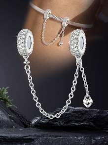 1Pc Christmas Elegant Chain Charm For Women Fit Bracelets Bangles DIY Jewelry Making Dating Gift Fine Ladies Jewellery