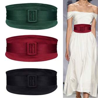 1pc Vintage Elastic Waist Belt, Fashion Retro Decor For Dresses, Shirts And Other Clothing Accessories Summer, School Fall, Autumn, Halloween