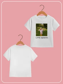 Customized Graphic & Text Prints, Personalized Photos Of Your Tween Girl, Pets, Birthday/Anniversary Patterns, Team/Outdoor/Class Uniforms, Girls/Toddler Girls' Casual Round Neck Short Sleeve T-Shirts, Holiday & Birthday Gifts, Cultural Shirts, Summer Girls' Blouses, Multi-Functional, Quick Dry, Ornamental, Letter, Stylish, Tidy, Soft, Modern, Colorful, Cute, Adorable, Casual, Custom, Personalized, Unique, Customized, Baby Gifts, Ideal Gifts For Him, Ideal Gifts For Her, Son, Daughter, Kids, Gala Night