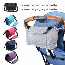 Baby Stroller Hook Bag; Multi-Functional Hook For Baby Carriage; Storage Bag For Bb Car; Universal Storage Basket - Multicolor - View 1