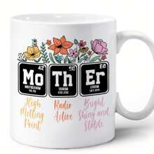 1 件，11 盎司 MOTHER 创意原创母亲节马克杯、水杯、咖啡杯，送给特别的人的礼物，带有独特文字的时尚马克杯，适合妈妈、奶奶、生日礼物、乔迁必备品，非常适合办公室/学生使用 - 白色 - 查看 10
