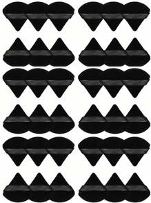 1/3/6/36pcs Triangle Power Puffs, Dry Powder Puff, Makeup Sponges, Double-Sided Velvety Makeup Tools