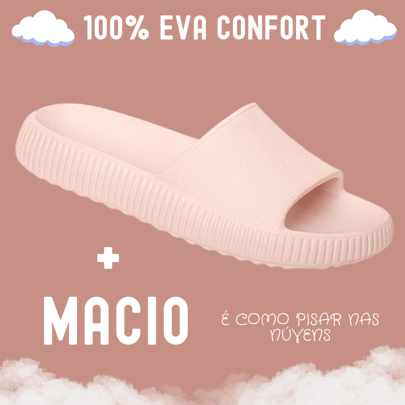 Chinelo Slide Nuvem Feminino Confortável Ortopédico 100% EVA Borracha Anatômica Lindo Estiloso Confortável Macio 33 ao 40
