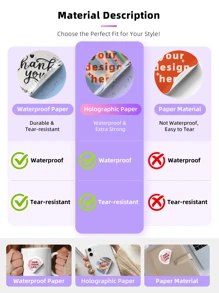 1~100 Nhãn dán cá nhân hóa - Nhãn dán vuông tùy chỉnh với bất kỳ thiết kế hình ảnh, logo, văn bản nào, nhãn dán chống thấm nước, nhãn dán cảm ơn tùy chỉnh, quà tặng độc đáo lý tưởng, dành cho bạn bè, con trai, con gái, nhãn dán ba chiều, nhãn dán trang trí, nhãn dán tự dính, trang trí văn phòng, hộp đựng đồ du lịch, vật tư đóng gói cho doanh nghiệp nhỏ, trang trí phòng. - Nhiều màu - Xem 3