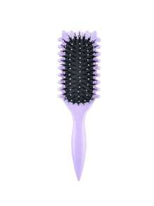 Curl Defining Brush New Curl Brush Premium Boar Bristle Curly Hair Brush For Perfectly Shaped And Defined Curls Detangling And Styling Hairbrush.Wear Resistant,ShiZhiYu Curl Defining Brush For Curly Hair, New Curly Hair Brush Styling Brush, For Women And Men To Reduce Pulling And Curl Separation,Purple.