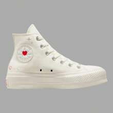 Tenis Converse Ctas Blanco/Corazones Para Mujer Casual - Blanco - Ver 1
