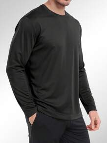 HOPLYNN Men's Long Sleeve Shirts For Men Running Or Hiking Tee Shirts Workout T Shirts Casual