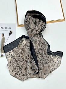 Lightweight Breathable Fringe Poncho Scarf, Elegant Wrap Shawl Fashionable Bohemian Lady Silk Scarf, Bright Color For Women, Spring/Summer, Versatile For Outdoor, Beach, Head Wrap - Multicolor - View 8