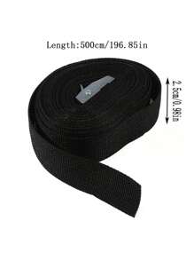 1 dây đai màu đen, dây buộc hàng hóa, dây đai cố định xe máy, xe tải, pallet, hàng hóa, hành lý. - màu đen - Xem 12