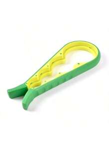 1pc 4-In-1 Multifunctional Bottle Opener, Jar Opener, Cap Remover, Beer Bottle Opener - Random Color