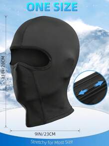 [2Pcs/1pc]Balaclava Face Mask Cooling Neck Gaiter Breathable Face Covering Motorcycle Cycling For Men Women Ski Masks - Long - View 3
