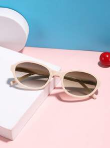 1pc Oval Full Frame Fashion Glasses For Teenagers 14-16Y, Casual Retro Style Suitable For Outdoor Activities And Daily Outfit - Multicolor - View 10