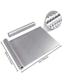 1 rollo de adhesivos para salpicadero de cocina, 16ft/10ft/3ft, papel tapiz autoadhesivo de papel de aluminio para estanterías y gabinetes, decoración de pared, baño, sala de estar, dormitorio, decoración del hogar