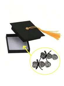 2pcs Graduation Gift Boxes, Graduation Cap Candy Box, Jewelry Gift Boxes - Multicolor - View 5