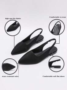 Women Flats - 黑色 - 查看 5