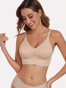 Pregnant Women's Bra Sexy Breastfeeding Gathering Without Steel Ring Sports Bra Nursing Bra