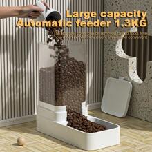 Automatic Cat Feeder & Water Dispenser With Gravity Food Storage Container For Cats And Dogs