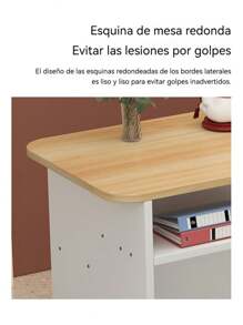 Mueble De Recepción Moderno Para Oficina Con Cajones 120cm - Blanco - Ver 3