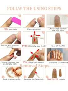 10 قطع أظافر قطّة باللون الوردي اللامع بتصميم يدوي ثلاثي الأبعاد على شكل الفراولة، ملصقات فني أظافر حلوة، قابلة لإعادة الاستخدام