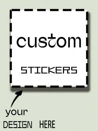 30-1000pcs Custom Logo Sticker Labels, Business Sticker Printing, Square Stickers, Custom Sticker, Company Sticker Logo, Personalize Stickers,School Supplies,Back To School