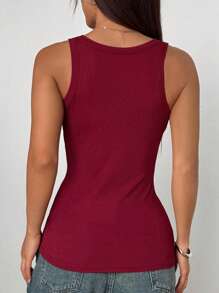 5pcs/Pack Casual Sleeveless Camisole Undershirts, Workout - Multicolor - View 4