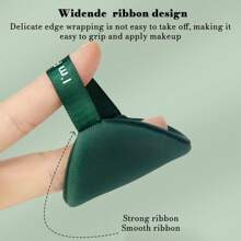 7pcs Air Cushion Makeup Sponge Puff, Storage Case Included, Round/Teardrop-Shaped Available, Dry And Wet Use Blender Set, Ideal For Powder Foundation BB Cream,Etc