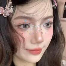 260 szt. 6 mm samoprzylepne przezroczyste kryształy i kolorowe płaskie cyrkonie, wielokolorowe DIY, odpowiednie do zdobienia paznokci, dekoracji DIY, dekoracji twarzy, dekoracji domu, samochodu, etui na telefon komórkowy i dekoracji albumu, biżuterii do paznokci, klejnotów do paznokci, artykułów do paznokci, odpowiednich na urodziny, wesela, imprezy, dom