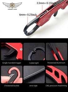 ALMIGHTY EAGLE 1pc ALMIGHTY EAGLE One Set Of Fish Lip Clip + Fishing Pliers Set, Bait Fishing Pliers, Multifunctional Design, Can Effectively Control Bait Fish, Line Cutting And Fish Control Tools, Bait/Ice Fishing/Sea Fishing Supplies