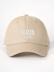 1pc Women's Outdoor Embroidered Letter Washed Baseball Cap, Adjustable Sun Protection Casual Hat Suitable For Spring Autumn Travel, Fashion Versatile Sun Visor, Y2K Style Cap - Baseball Cap - View 2